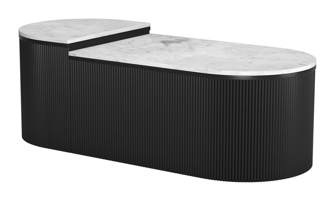 The Ormara Coffee Table Set (2-Piece) White & Black  Era and Style Inspired Home Decor 1