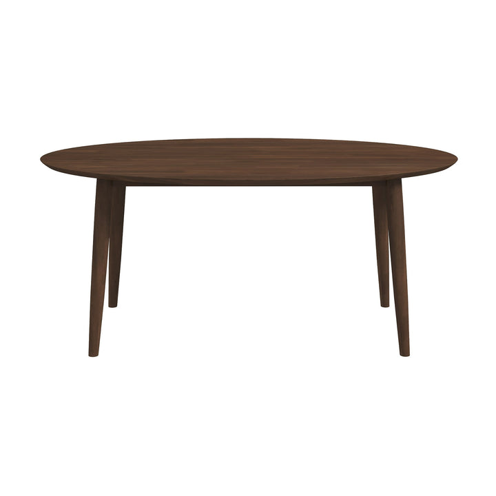 The Ada Mid Century Modern Style Solid Wood Walnut Oval Dining Table Era and Style Inspired Home Décor 6