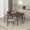 The Ada Mid Century Modern Style Solid Wood Walnut Oval Dining Table Era and Style Inspired Home Décor 2