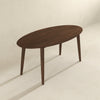 The Ada Mid Century Modern Style Solid Wood Walnut Oval Dining Table Era and Style Inspired Home Décor 3