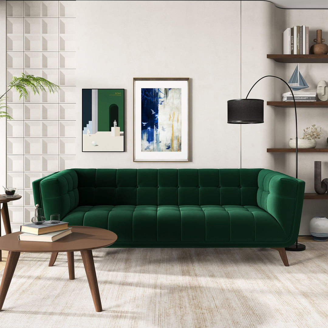 The Addison Large Green Velvet Sofa Era and Style Inspired Home Décor 2