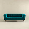 The Addison Large Teal Velvet Sofa Era and Style Inspired Home Décor 3