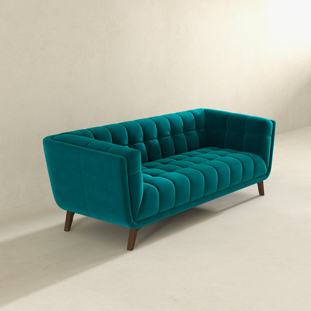 The Addison Large Teal Velvet Sofa Era and Style Inspired Home Décor 5