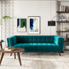 The Addison Large Teal Velvet Sofa Era and Style Inspired Home Décor 2