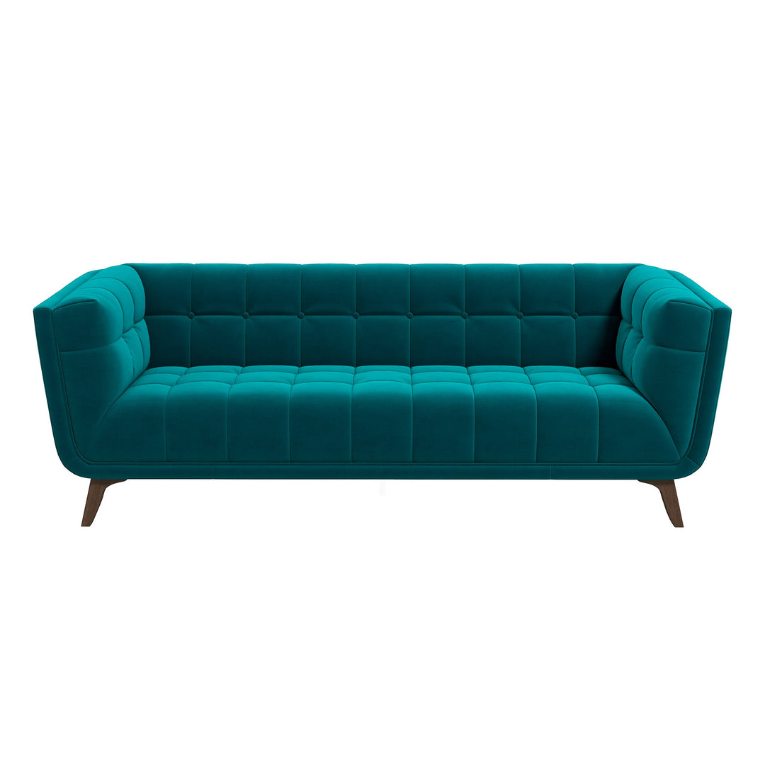 The Addison Large Teal Velvet Sofa Era and Style Inspired Home Décor 1