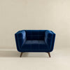 The Addison Lounge Chair(Dark Blue Velvet) Era and Style Inspired Home Décor 4