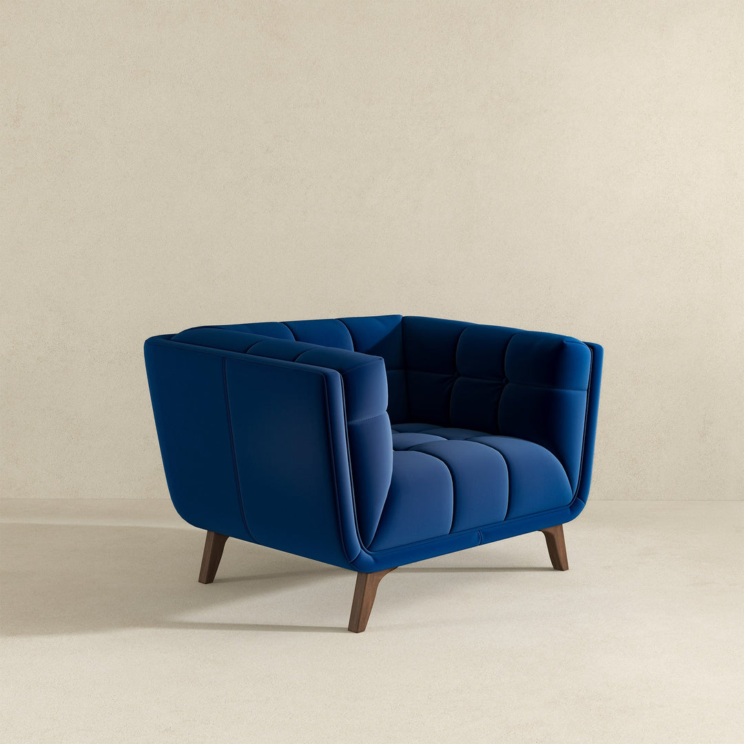 The Addison Lounge Chair(Dark Blue Velvet) Era and Style Inspired Home Décor 5