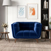 The Addison Lounge Chair(Dark Blue Velvet) Era and Style Inspired Home Décor 2