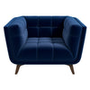 The Addison Lounge Chair(Dark Blue Velvet) Era and Style Inspired Home Décor 1