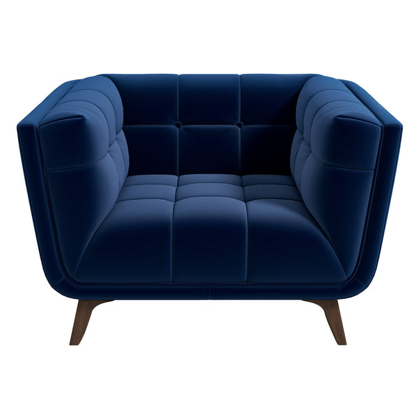 The Addison Lounge Chair(Dark Blue Velvet) Era and Style Inspired Home Décor 1