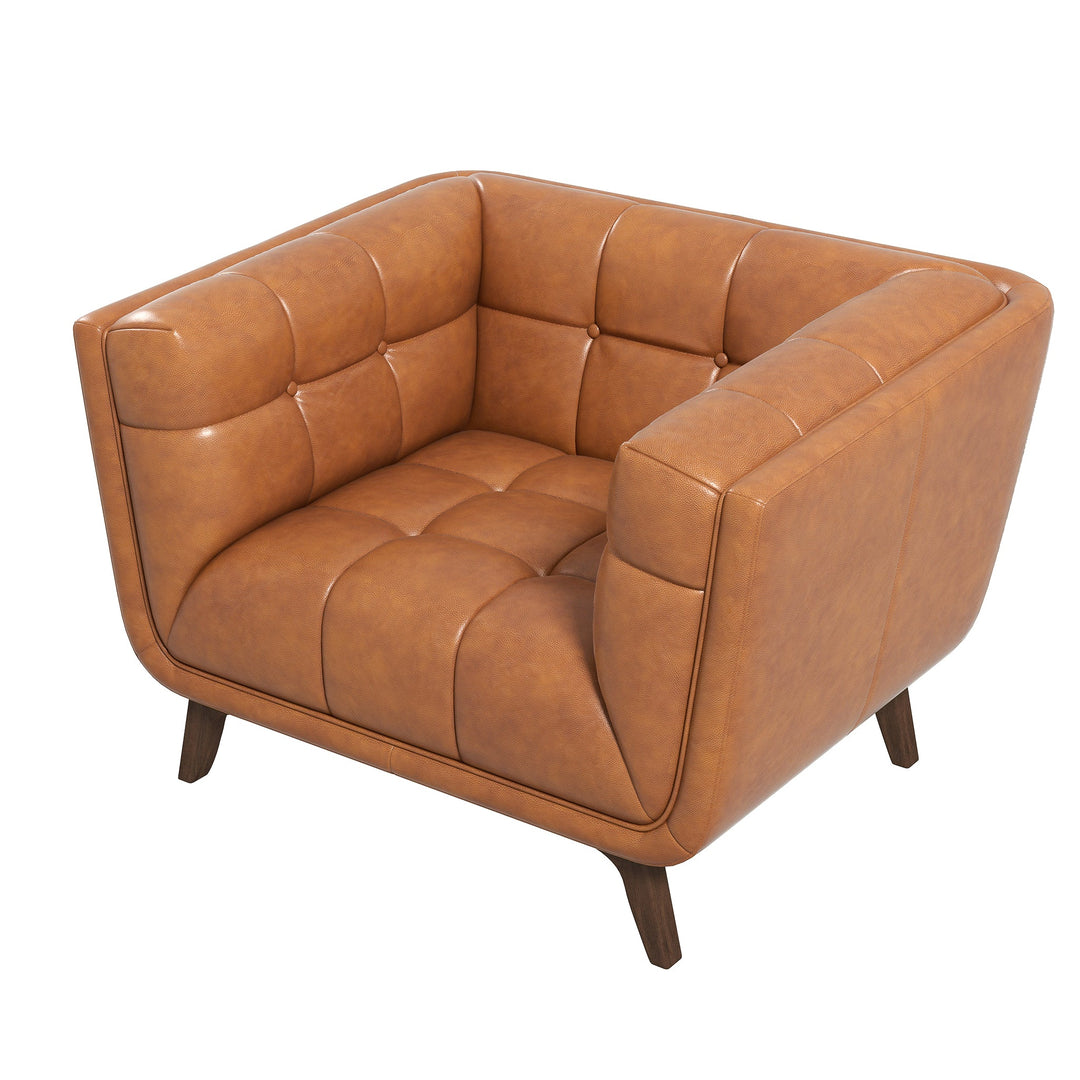 The Addison Lounge Chair (Cognac Leather) Era and Style Inspired Home Décor 8