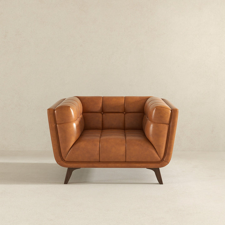 The Addison Lounge Chair (Cognac Leather) Era and Style Inspired Home Décor 7