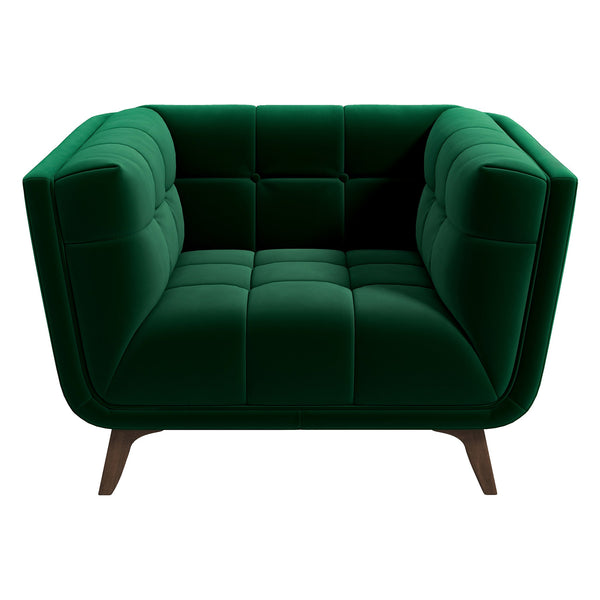 The Addison Lounge Chair (Dark Green Velvet) Era and Style Inspired Home Décor 1