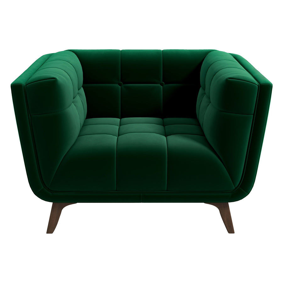 The Addison Lounge Chair (Dark Green Velvet) Era and Style Inspired Home Décor 1