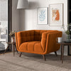 The Addison Lounge Chair (Burnt Orange Velvet) Era and Style Inspired Home Décor 2