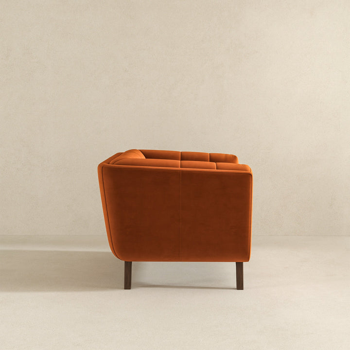 The Addison Lounge Chair (Burnt Orange Velvet) Era and Style Inspired Home Décor 5