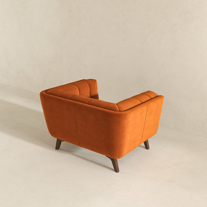 The Addison Lounge Chair (Burnt Orange Velvet) Era and Style Inspired Home Décor 6