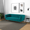 The Addison Small Teal Velvet Sofa Era and Style Inspired Home Décor 6