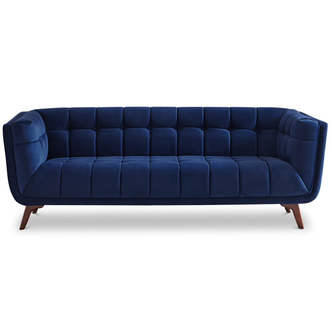 The Addison Sofa (Large - Dark Blue Boucle with Metal Feet) Era and Style Inspired Home Décor 1