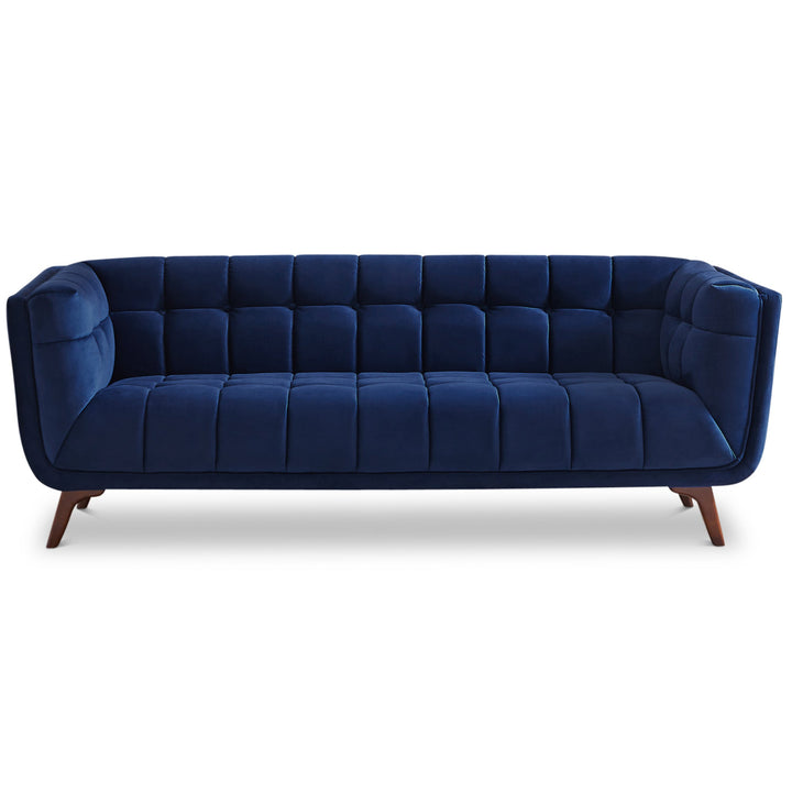 The Addison Sofa (Large - Dark Blue Boucle with Metal Feet) Era and Style Inspired Home Décor 1