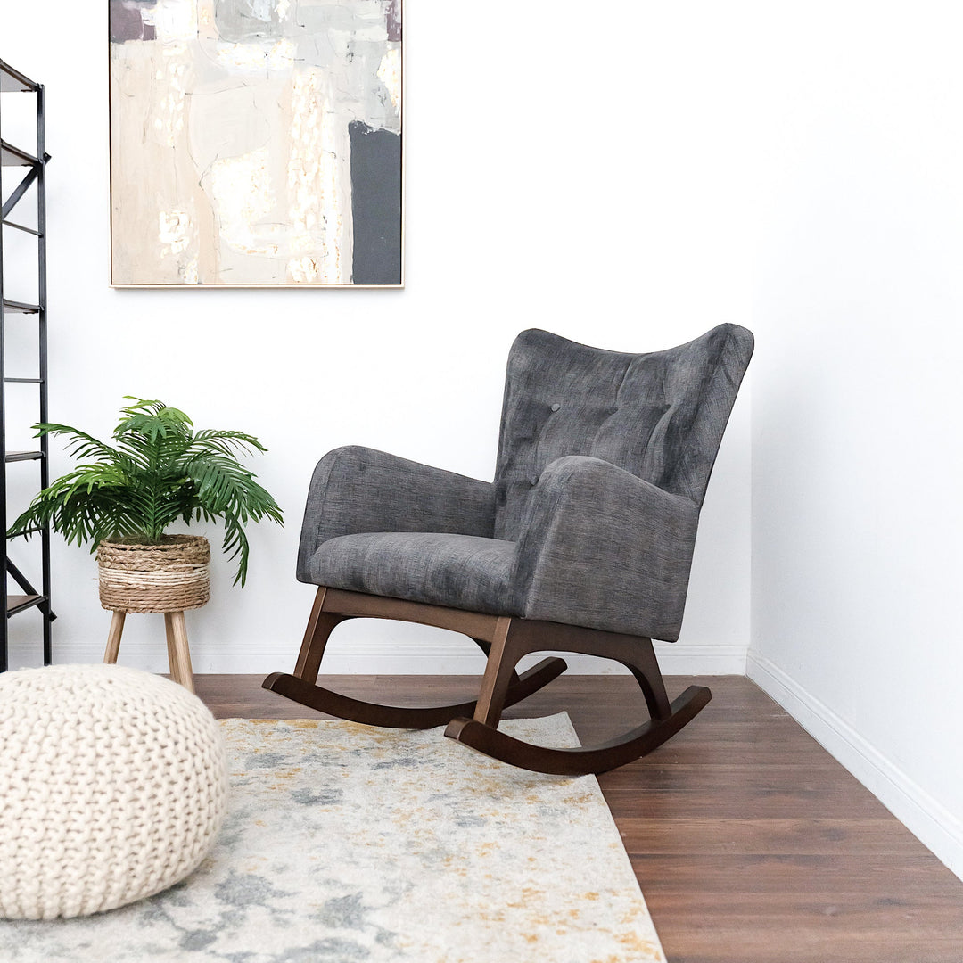 The Alistair Solid Wood Rocking Chair Era and Style Inspired Home Décor 3