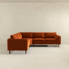 The Amber Burnt Orange Corner Sectional Sofa Era and Style Inspired Home Décor 5