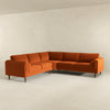 The Amber Burnt Orange Corner Sectional Sofa Era and Style Inspired Home Décor 4