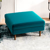 The Amber Square Upholstered Ottoman Era and Style Inspired Home Décor 1