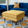 The Amber Square Upholstered Ottoman Era and Style Inspired Home Décor 3