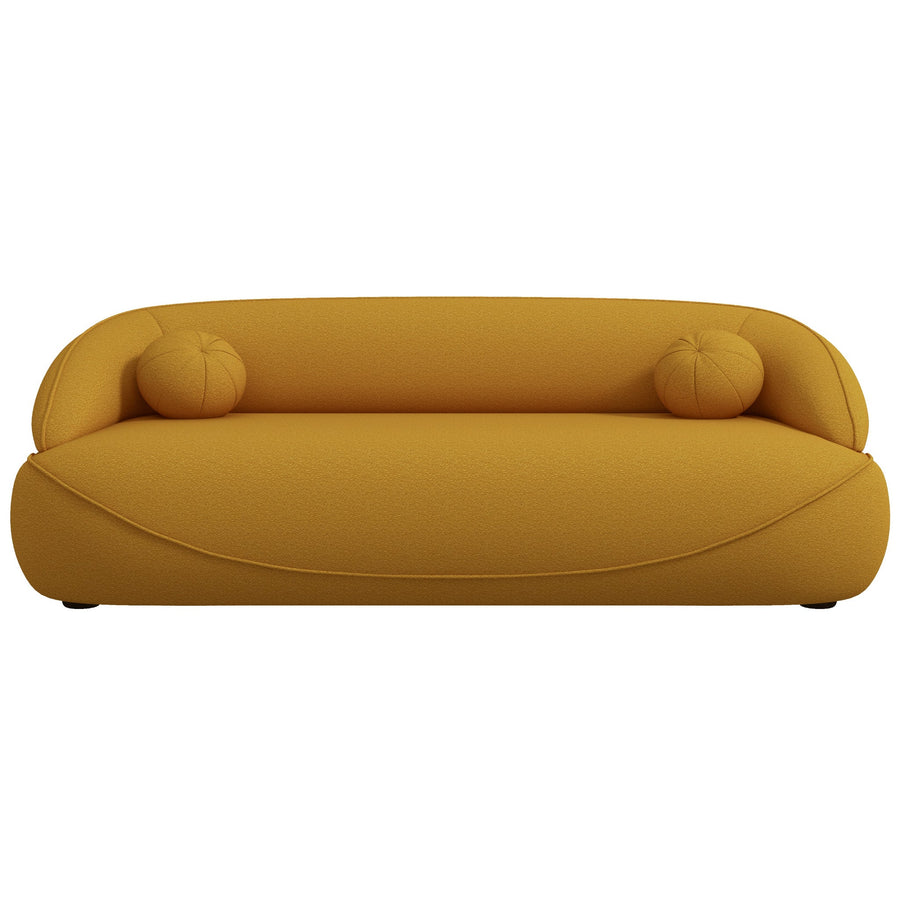 The Andrew Boucle Sofa Mustard Yellow Era and Style Inspired Home Décor 1