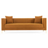 The Angelina Sofa 91" (Cognac Velvet) Era and Style Inspired Home Décor 1