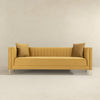 The Angelina Sofa 91" (Yellow Mustard Velvet) Era and Style Inspired Home Décor 4