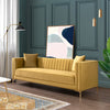 The Angelina Sofa 91" (Yellow Mustard Velvet) Era and Style Inspired Home Décor 2