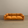 The Arlo Burnt Orange Velvet Sofa Era and Style Inspired Home Décor 4