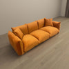 The Arlo Burnt Orange Velvet Sofa Era and Style Inspired Home Décor 5