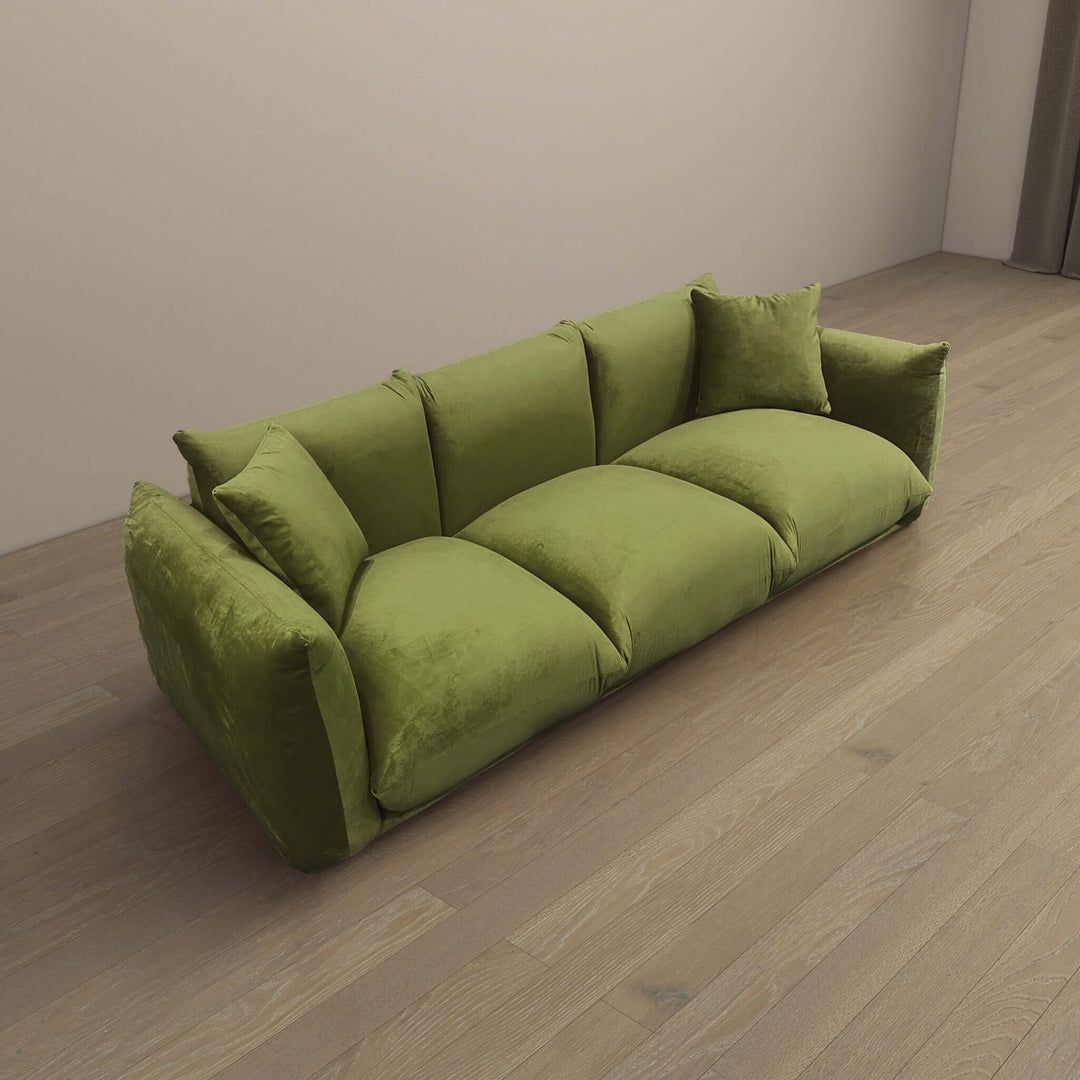 The Arlo Olive Green Velvet Sofa Era and Style Inspired Home Décor 3