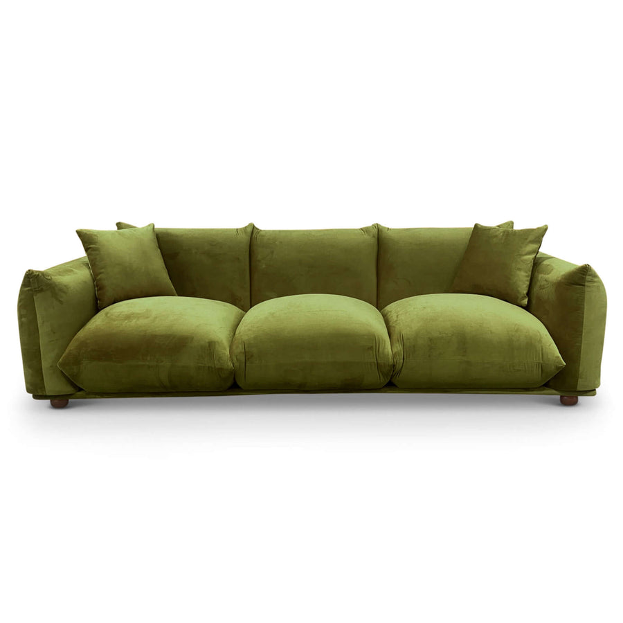 The Arlo Olive Green Velvet Sofa Era and Style Inspired Home Décor 7