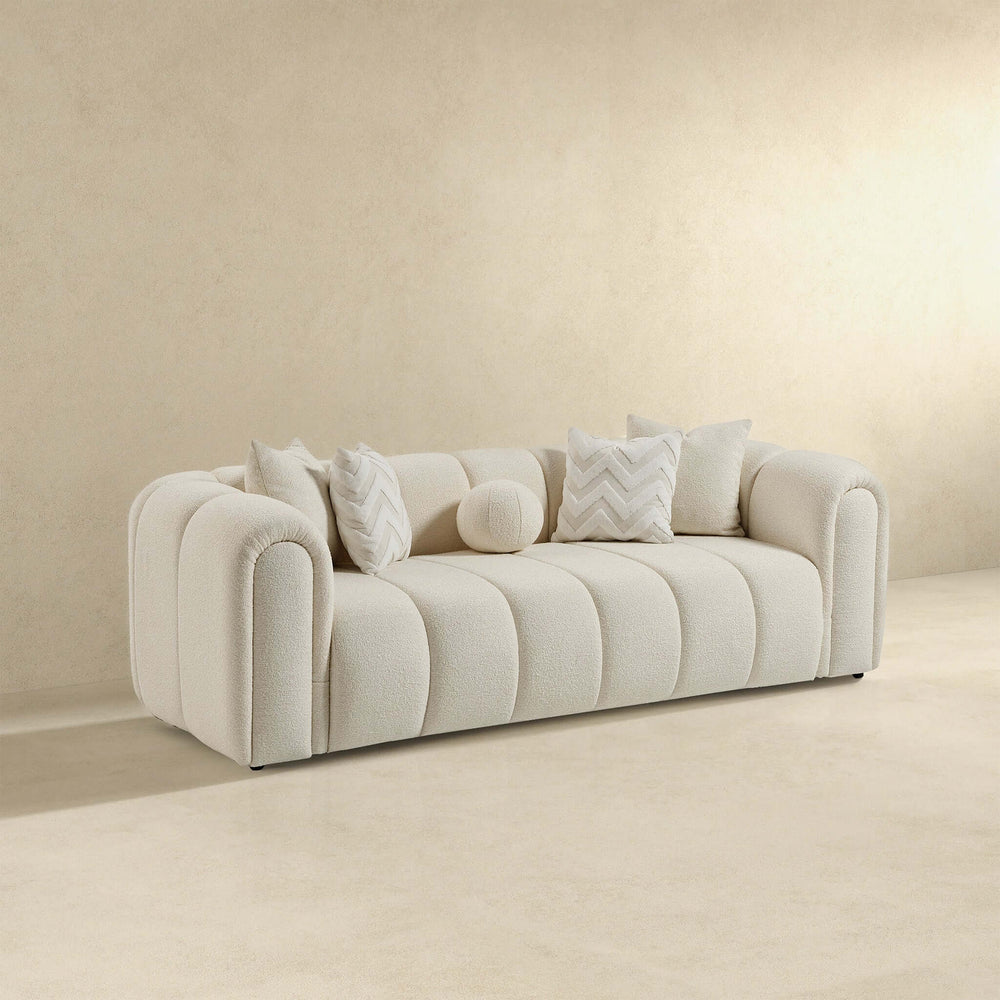 The Beatrice Modern Tufted Ivory Boucle Sofa Era and Style Inspired Home Décor 2