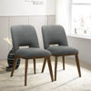 The Blake Dark Grey Fabric Dining Chair (Set Of 2) Era and Style Inspired Home Décor 3