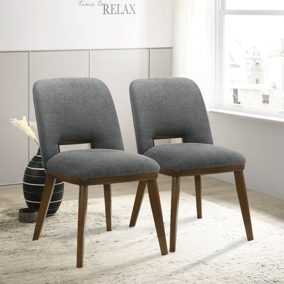 The Blake Dark Grey Fabric Dining Chair (Set Of 2) Era and Style Inspired Home Décor 3