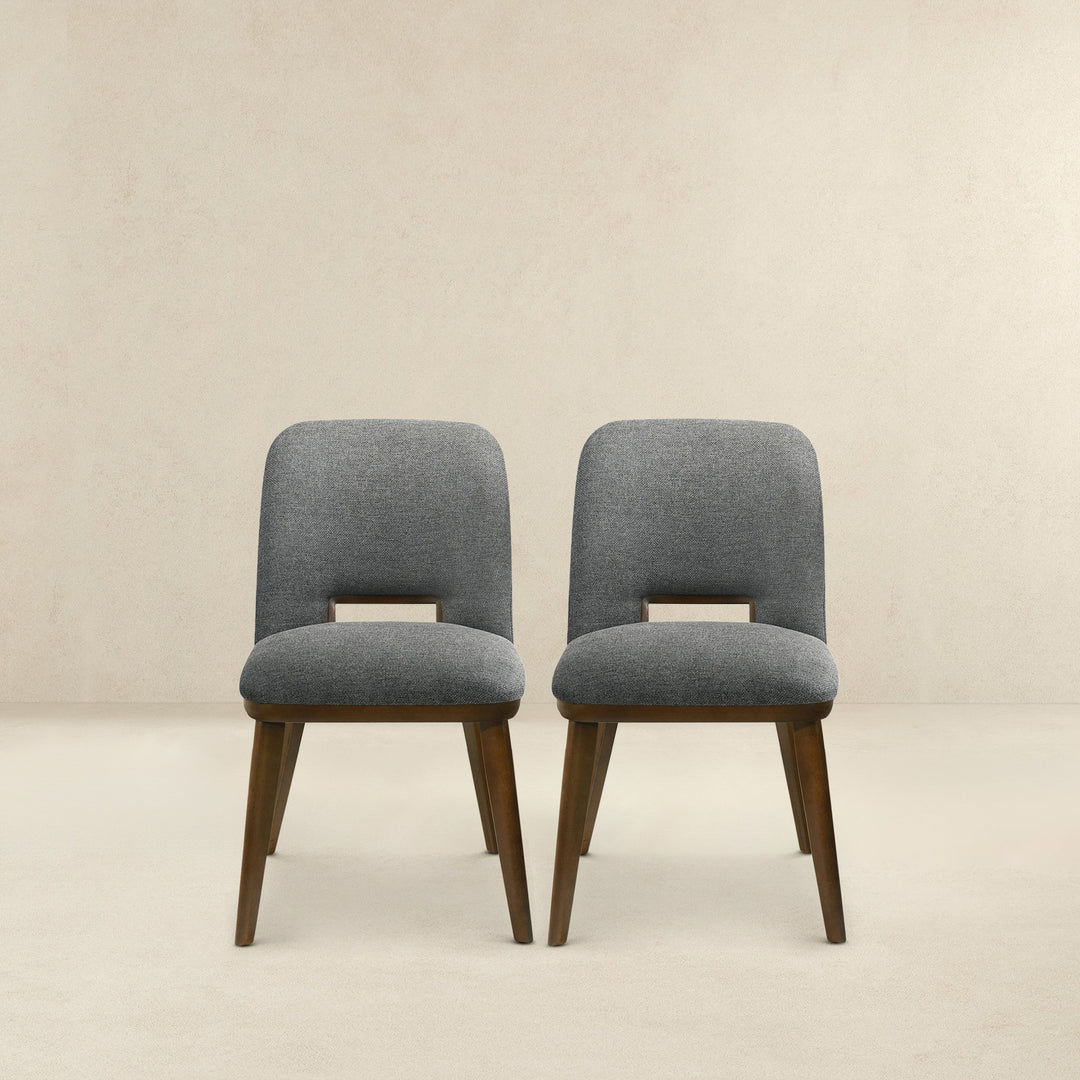 The Blake Dark Grey Fabric Dining Chair (Set Of 2) Era and Style Inspired Home Décor 7