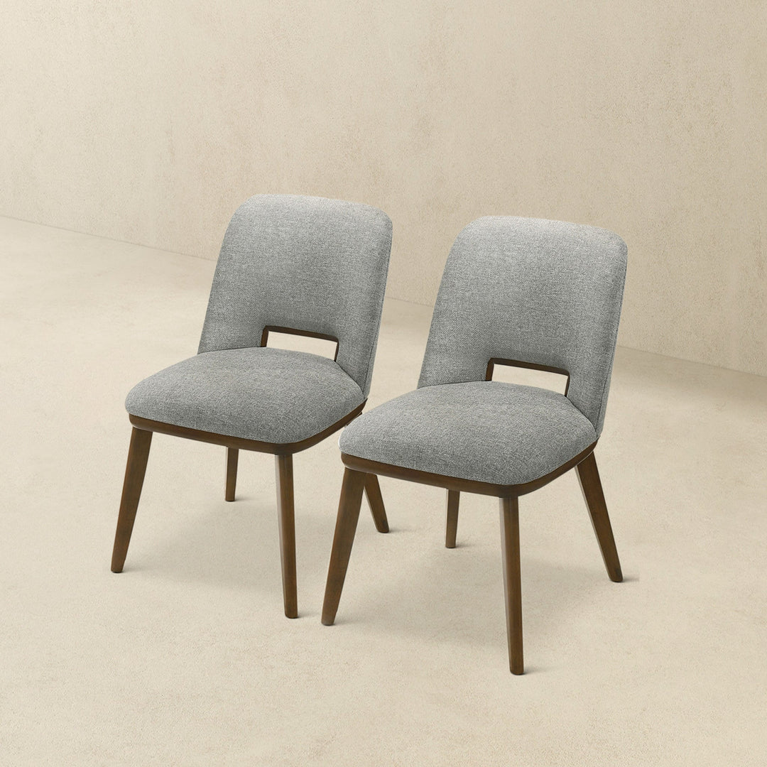 The Blake Light Grey Fabric Dining Chair (Set Of 2) Era and Style Inspired Home Décor 6