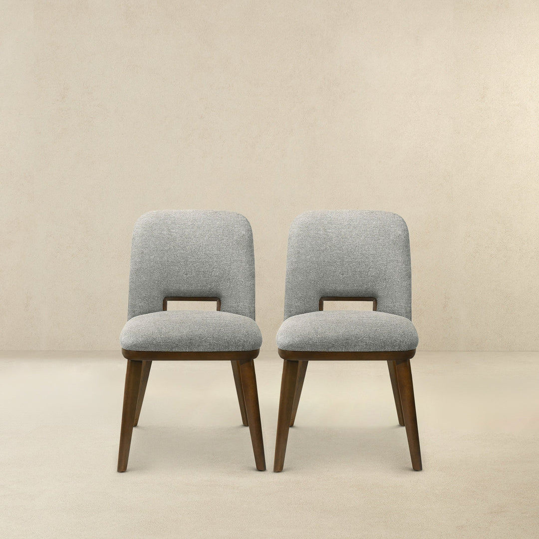 The Blake Light Grey Fabric Dining Chair (Set Of 2) Era and Style Inspired Home Décor 7