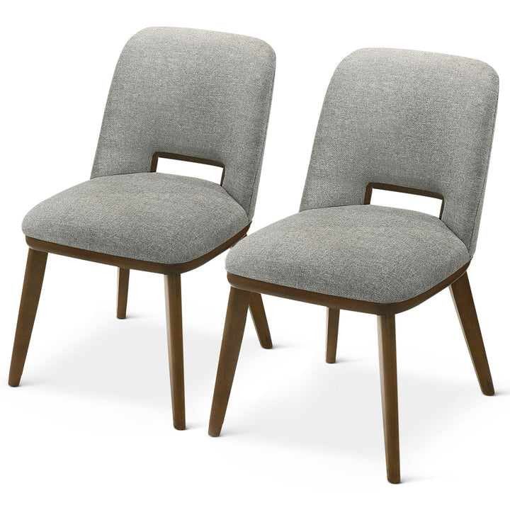 The Blake Light Grey Fabric Dining Chair (Set Of 2) Era and Style Inspired Home Décor 1