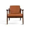 The Brandon Solid Dark Tan Leather Lounge Chair Era and Style Inspired Home Décor 1