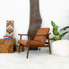 The Brandon Solid Dark Tan Leather Lounge Chair Era and Style Inspired Home Décor 4