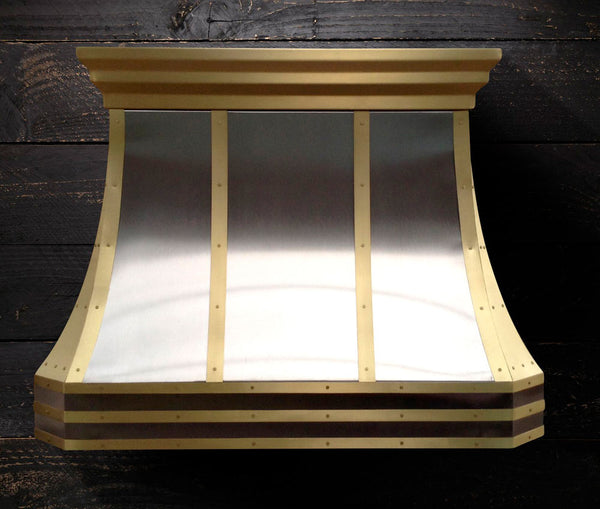 Maya Brass & Stainless Steel Range Hood