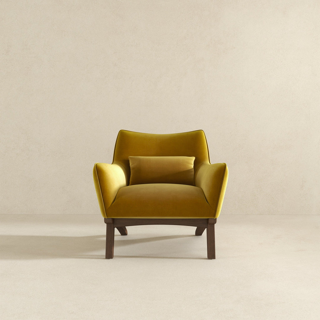 The Brayden Lounge Chair (Gold - Velvet) Era and Style Inspired Home Décor 4