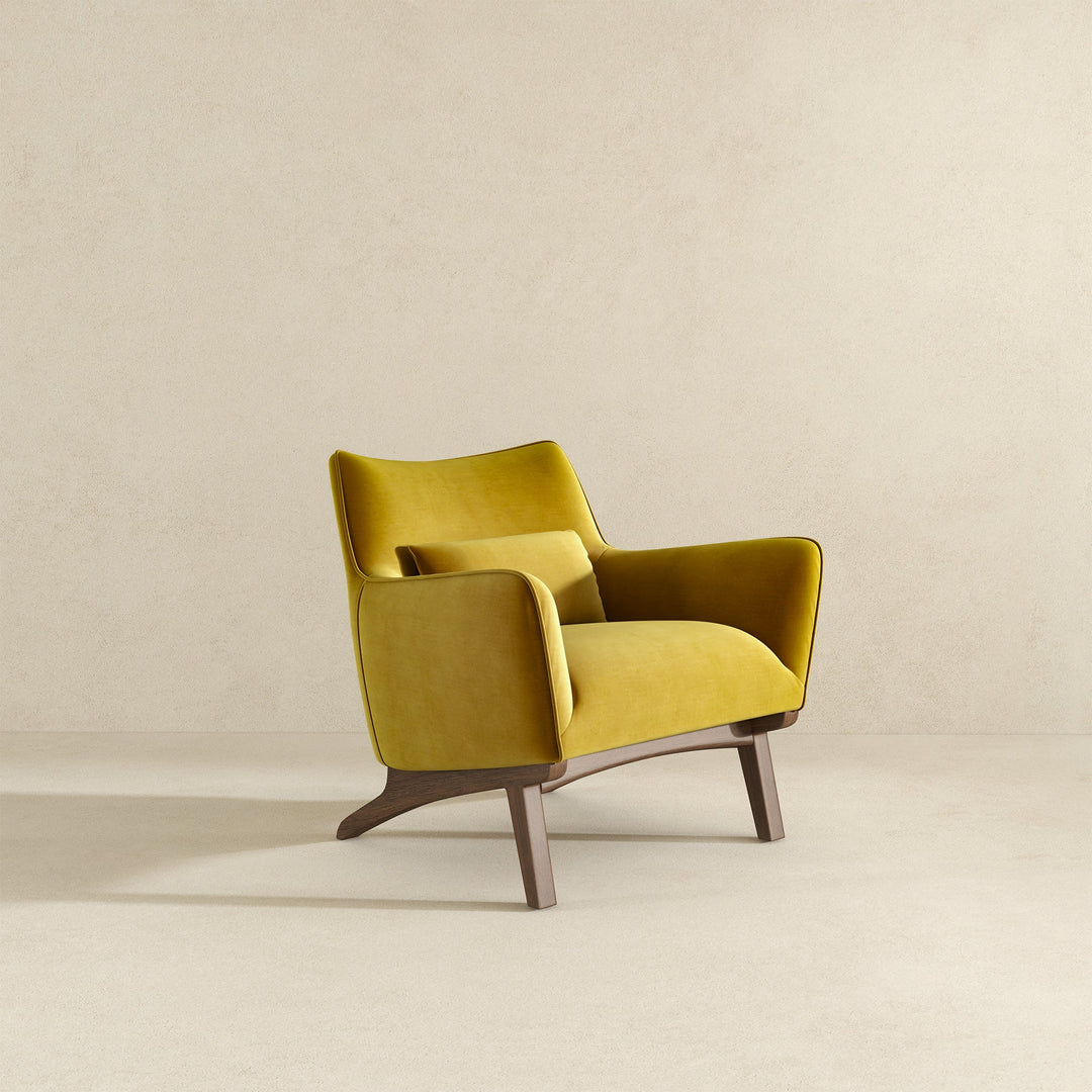 The Brayden Lounge Chair (Gold - Velvet) Era and Style Inspired Home Décor 5