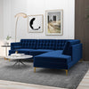 The Brooke Dark Blue Sectional Sofa Right Facing Era and Style Inspired Home Décor 3